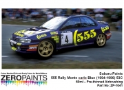 DZ142 Zero Paints Subaru 555 Rally Montecarlo Blue (1994-1996) 53C 60ml Tamiya