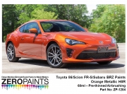 DZ162 Zero Paints Toyota 86/Scion FR-S/Subaru BRZ Paints Orange Metallic H8R 60ml Tamiya