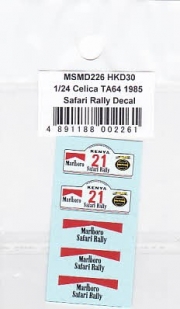 MSMD226 1/24 MSM Decal 1/24 Toyota Celica TA64 1985 Safari Rally Supplementary Decal (Marlboro)