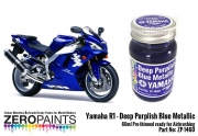 DZ266 Zero Paints Yamaha R1-R6 Deep Purplish Blue Metallic Paint 60ml Tamiya