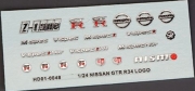 HD01-0048 1/24 Nissan GTR R34 Metal LOGO Hobby Design Detail Parts