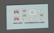 HD01-0051 1/24 Nissan GTR R35 Metal LOGO Hobby Design Detail Parts
