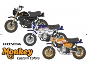 12-018 1/12 HONDA 125 Monkey Custom Colors Decals for Tamiya 14134 Blue Stuff