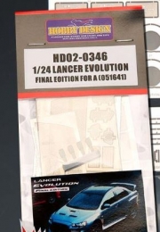 HD02-0346 1/24 Lancer Evolution Final Edition For A 051641（PE+Resin） Hobby Design