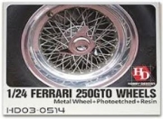 HD03-0514 1/24 Ferrari 250GTO Wheels For Fujimi(PE+Resin+Metal Wheels) Hobby Design