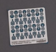 HD21-0001 1/18 Bonnet Pins(A) Hobby Design