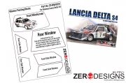 ZD-WM-0014 1/24 Lancia Delta S4 Rally Window Painting Masks(Beemax)