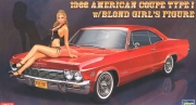52202 1/24 1966 American Coupe Type I w/Blond Girls Figure Hasegawa
