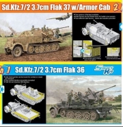 DR6953 1/35 Sd.Kfz.7/2 3.7cm FlaK 37 + Sd.Kfz.7/2 3.7cm FlaK 36 2 in 1 - Smart Kit