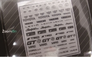 ZD026 Toyota logo metal sticker 1/24 / 1/43 & 1/64
