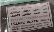 ZD037 Isuzu logo metal sticker 1/24 / 1/43