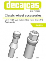 DCL-PAR036 1/24 - 1/20 Classic wheel accessories
