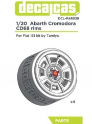 DCL-PAR039 1/20 Abarth Cromodora CD68 rims for Fiat 131 Abarth
