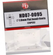 HD07-0095 1/20 1/24 1.0mm Flat Head Rivets Hobby Design