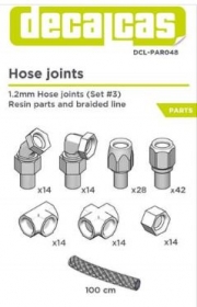DCL-PAR048 1/12 1/20 1/24 1,2mm Hose joints (Set 3)
