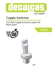 DCL-PAR057 1/12 Flat toggle switches - Type 1